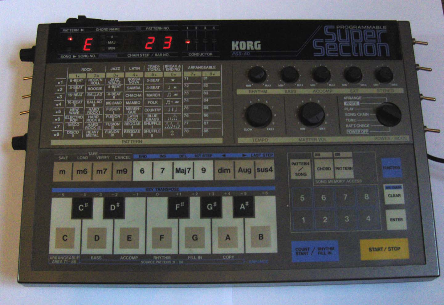 Time machine: KORG SUPER SECTION PSS-50 from 1984 : Steelberry Clones